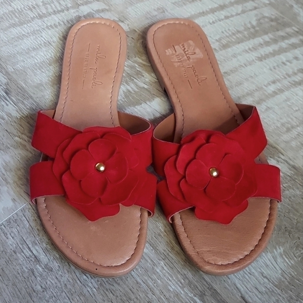 Mila Paoli Suede Slide Sandal